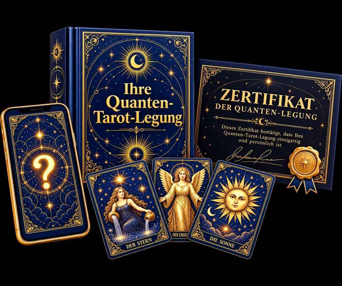 Alles, was du erhältst: deine Deutung, deine Karten, das Zertifikat und deine Glückskarte