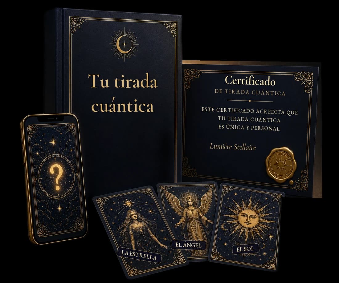 Todo lo que recibes: tu lectura, tus cartas, el certificado y tu carta de la suerte